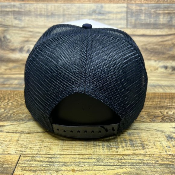 Valvoline Mens Trucker Hat Navy Snapback Vintage Logo Retro Baseball Cap - Picture 5 of 8